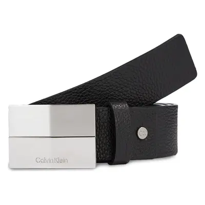 Pánský pásek Calvin Klein Adj 2 Finish Plaque Pb K50K510935 Černá