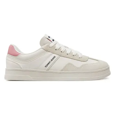 Sneakersy Tommy Jeans Tjw Court Sneaker EN0EN02552 Écru