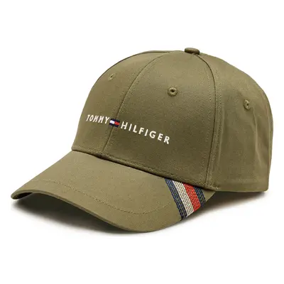 Kšiltovka Tommy Hilfiger Foundation Cotton 6 Panel Cap AM0AM12532 Khaki