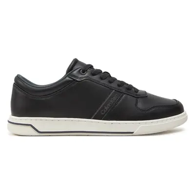 Sneakersy Calvin Klein Low Top Lace Up Logo HM0HM01491 Černá