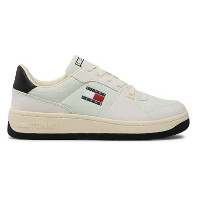 Sneakersy Tommy Jeans Basket Canvas EM0EM01163 Zelená