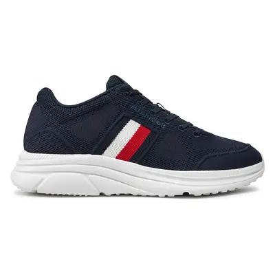 Sneakersy Tommy Hilfiger Modern Runner Knit Evo Ess FM0FM05245 Tmavomodrá