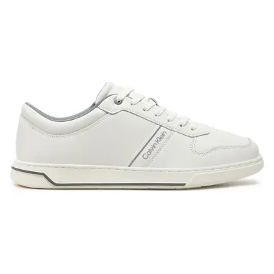 Sneakersy Calvin Klein Low Top Lace Up Logo HM0HM01491 Bílá