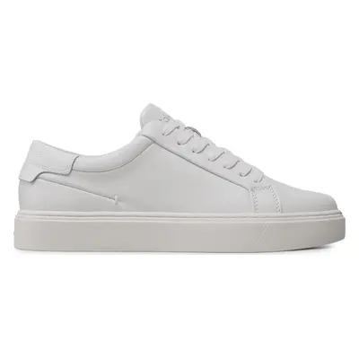 Sneakersy Calvin Klein Low Top Lace Up Lth Sm HM0HM01018 Bílá