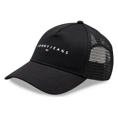 Kšiltovka Tommy Jeans Tjm Linear Logo Trucker Cap AM0AM12424 Černá