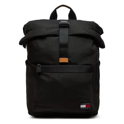 Batoh Tommy Jeans Tjm Essential Rolltop Backpack AM0AM12414 Černá