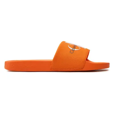 Nazouváky Calvin Klein Jeans Slide Monogram Co YM0YM00061 Oranžová