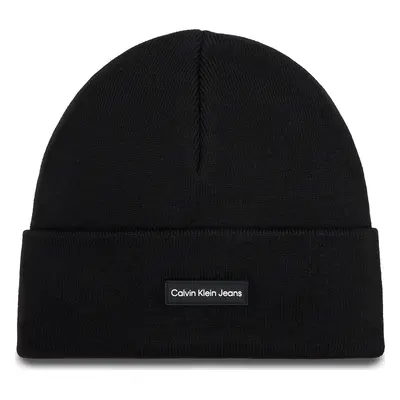 Čepice Calvin Klein Jeans Inst Patch Beanie K50K512142 Černá