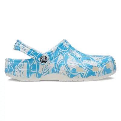 Nazouváky Crocs Classic Duke Print Clog 210003 Modrá