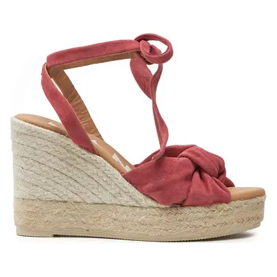 Espadrilky Manebi Hamptons Wedge Espadrilles With Knot W 1.5 WS Bordó