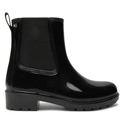 Holínky Tommy Hilfiger Flag Rainboot FW0FW08213 Černá