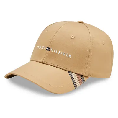 Kšiltovka Tommy Hilfiger Foundation Cotton 6 Panel Cap AM0AM12532 Hnědá