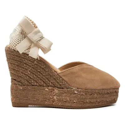 Espadrilky Manebi Hamptons Heart-Shaped Wedge Espadrilles W 1.6 WH Béžová