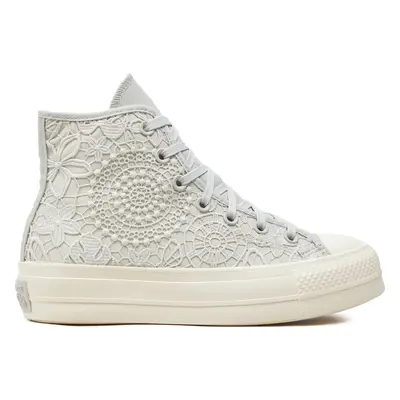 Plátěnky Converse Chuck Taylor All Star Lift Platform Butterflies A07538C Bílá