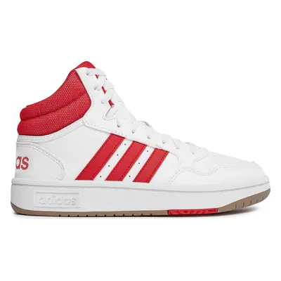 Sneakersy adidas Hoops 3.0 Mid Lifestyle Basketball Classic Vintage Shoes IG5569 Bílá