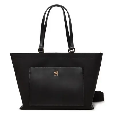 Kabelka Tommy Hilfiger Distinct Tote AW0AW16304 Černá