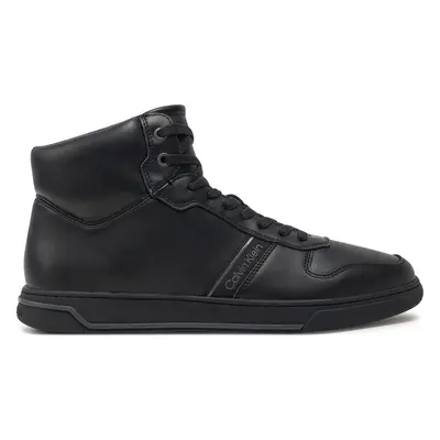 Sneakersy Calvin Klein High Top Lace Up Logo HM0HM01492 Černá