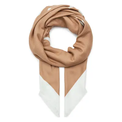 Šátek Calvin Klein Contrast Logo Jacquard Scarf K60K611739 Hnědá