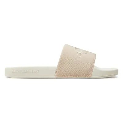 Nazouváky Calvin Klein Jeans Slide Monogram Co YW0YW00103 Růžová