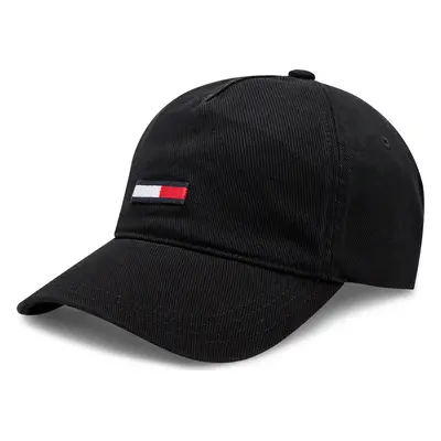 Kšiltovka Tommy Jeans Tjm Elongated Flag Denim Cap AM0AM12427 Černá