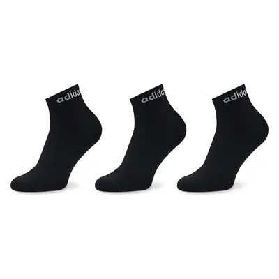 Nízké ponožky Unisex adidas Think Linear Ankle Socks 3 Pairs IC1305 Černá