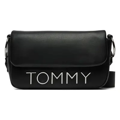 Kabelka Tommy Jeans Tjw Bold Elongated Flap Cross. AW0AW16258 Černá