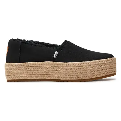 Espadrilky Toms Valencia 10019795 Černá