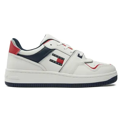 Sneakersy Tommy Hilfiger Retro Basket EM0EM01463 Bílá