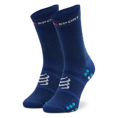 Klasické ponožky Unisex Compressport Pro Racing Socks V4.0 Run High XU00046B_533 Tmavomodrá