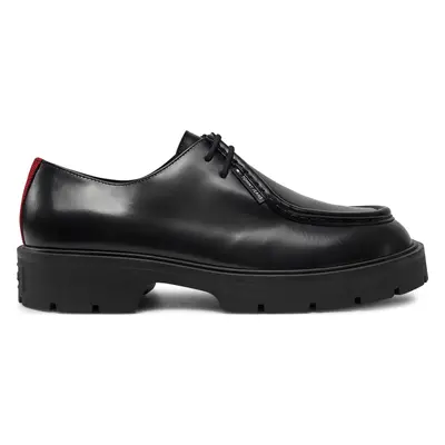 Polobotky Tommy Jeans Tjm Smart Derby Shoe EM0EM01418 Černá