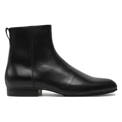 Kotníková obuv Calvin Klein Boot W/ Zip Lth HM0HM01501 Černá