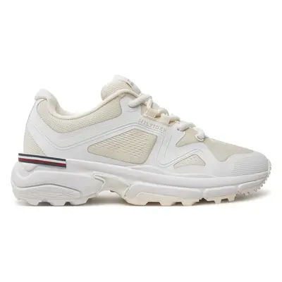 Sneakersy Tommy Hilfiger Womens Trail Runner FW0FW08202 Écru