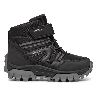 Kozačky Geox J Himalaya Boy B Abx J46FRD 050FU C9999 M Černá