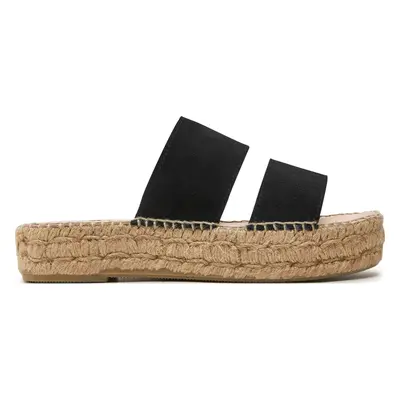 Espadrilky Manebi Hamptons Double Sole 2 Bands Sandals K 1.0 JB Černá