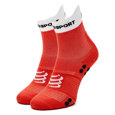 Klasické ponožky Unisex Compressport Pro Racing V 4.0 Run High XU00046B Červená