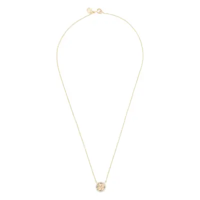 Náhrdelník Tory Burch Crystal Logo Delicate Necklace 53420 Zlatá