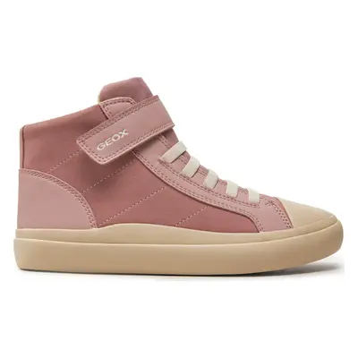 Sneakersy Geox J Gisli Girl J464NI 0AU54 C8014 S Růžová