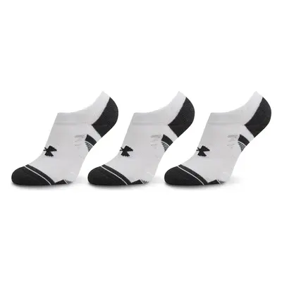 Sada 3 párů kotníkových ponožek unisex Under Armour Ua Performance Tech 3Pk Ns 1379503-100 Bílá