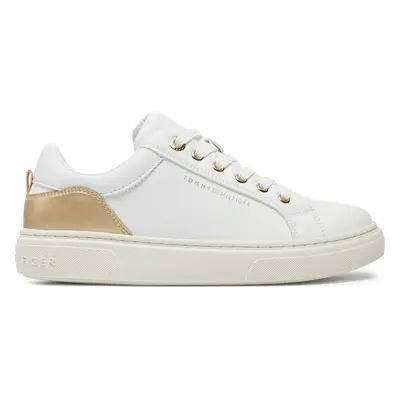 Sneakersy Tommy Hilfiger Low Cut Lace-Up Sneaker TA9-33539-1351 S Bílá