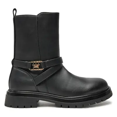 Polokozačky Tommy Hilfiger Boot T3A5-33574-1351 S Černá