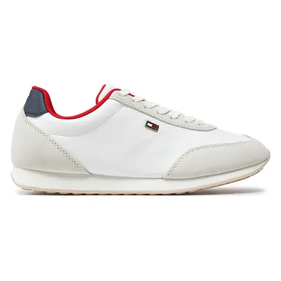 Sneakersy Tommy Hilfiger Flag Heritage Runner FW0FW08077 Bílá