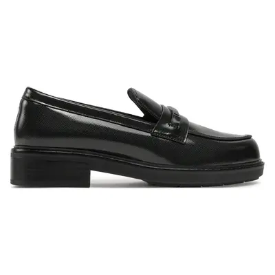 Lordsy Calvin Klein Loafer W/M Bar Saff Lth HW0HW02076 Černá