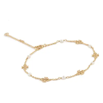 Náramek Tory Burch Kira Pearl Delicate Chain 136788 Zlatá