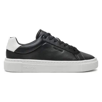 Sneakersy Calvin Klein Cupsole Lace Up W/Ml Lth HW0HW02201 Černá