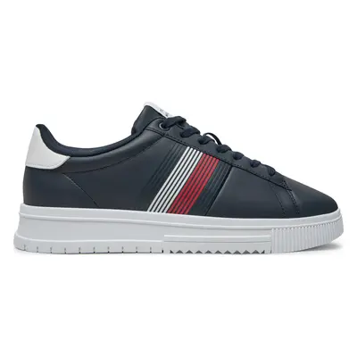 Sneakersy Tommy Hilfiger Supercup Lth Seasonal FM0FM05129 Tmavomodrá