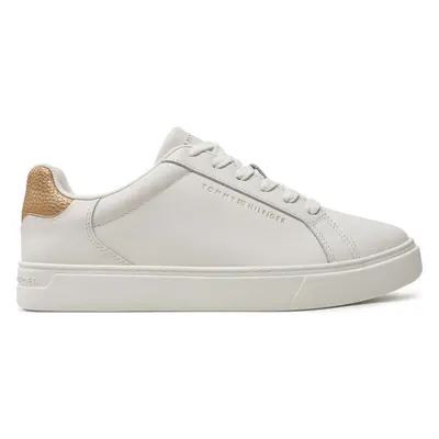 Sneakersy Tommy Hilfiger Essential Court FW0FW08350 Écru