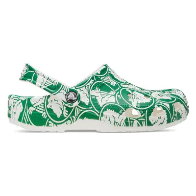 Nazouváky Crocs Classic Duke Print Clog 210003 Zelená