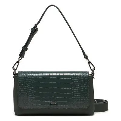 Kabelka Calvin Klein Ck Must Shoulder Bag_Croco K60K612111 Zelená