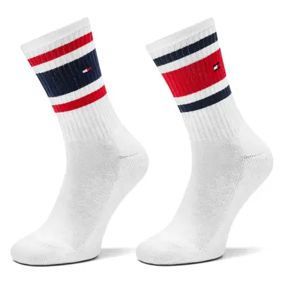 Sada 2 párů dětských vysokých ponožek Tommy Hilfiger 701229942 Bílá