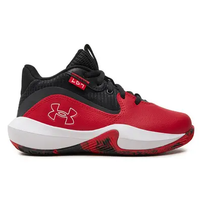 Basketbalové boty Under Armour Pre-School UA Lockdown 7 3028514 Červená